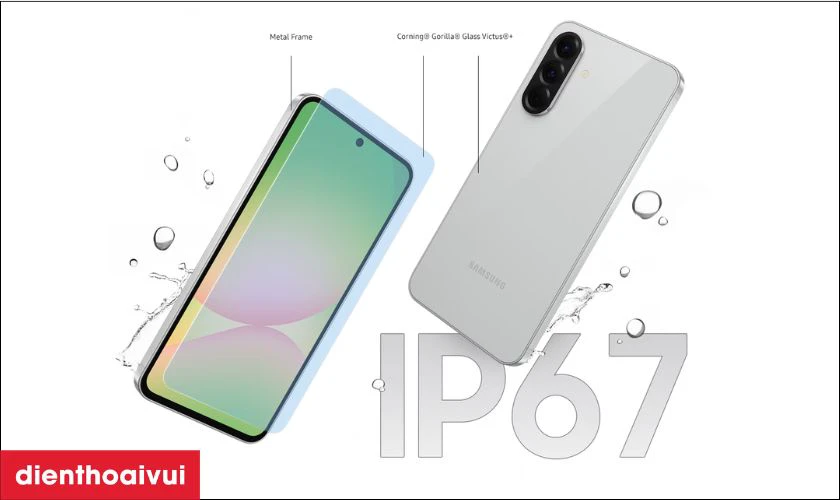 Chuẩn kh&aacute;ng nước v&agrave; bụi IP67