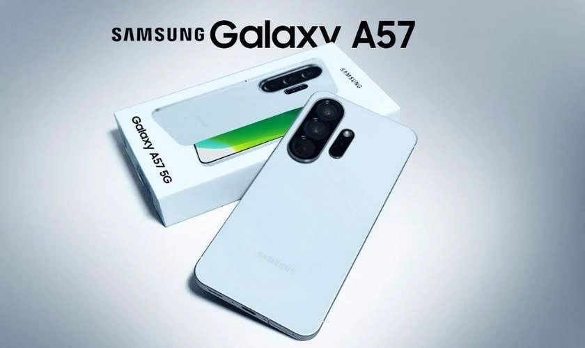 Samsung Galaxy A57 màu xanh dương nhạt