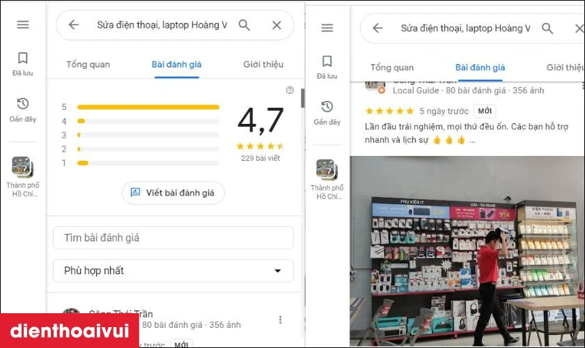 Cách chọn địa chỉ mua Samsung Galaxy A72 8GB 128GB - Cũ Đẹp chính hãng