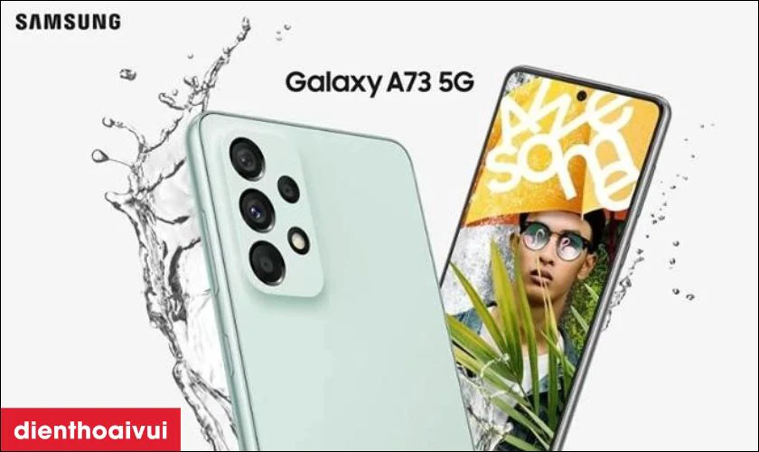 Samsung Galaxy A73 5G 8GB 128GB - Cũ Đẹp được thiết kế để với vẻ ngoài sang trọng và tinh tế