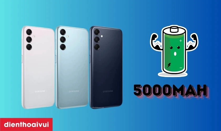 Dung lượng pin 5000mAh, hỗ trợ sạc nhanh 25W