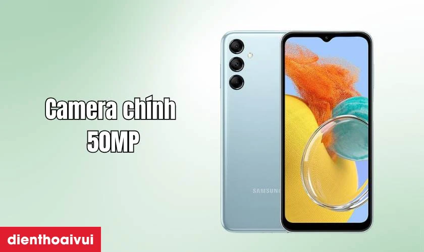 Camera ch&iacute;nh l&ecirc;n đến 50MP