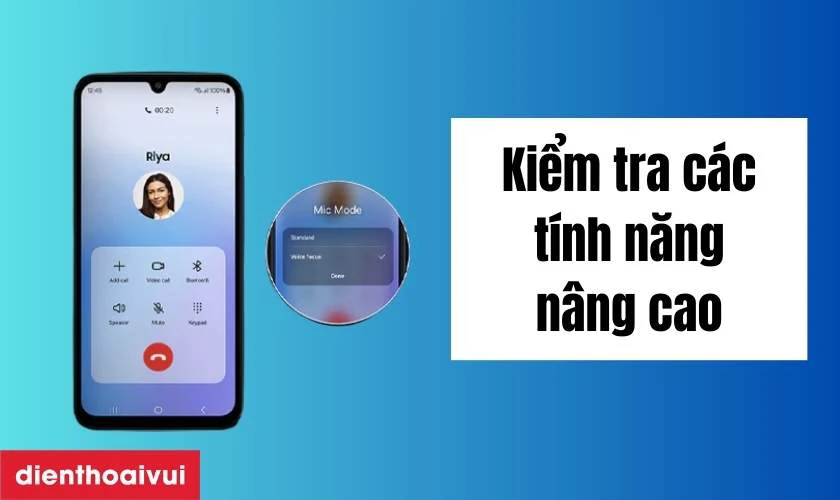 Kiểm tra các tính năng nâng cao