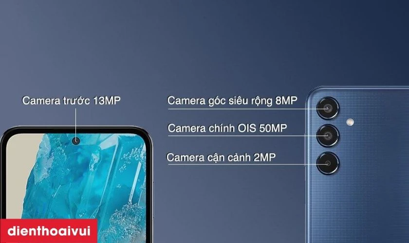 Camera 50MP chống rung quang học