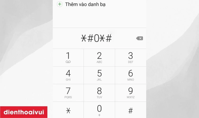 Test phần cứng máy qua lệnh *#0*#