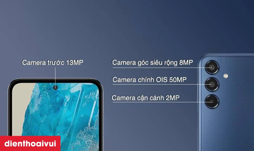 Cụm 3 camera sau đa năng