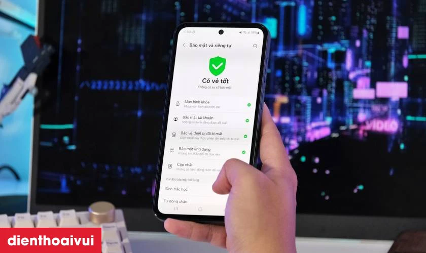 Bảo mật tiện lợi với cảm biến vân tay
