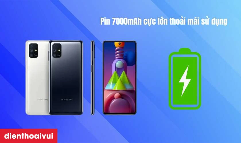 Pin 7000mAh cực lớn thoải m&aacute;i sử dụng