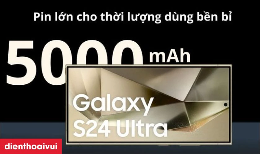 Dung lượng pin lớn, thoải mái sử dụng suốt ngày dài