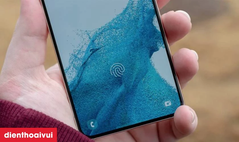 Bảo mật v&acirc;n tay si&ecirc;u &acirc;m dưới m&agrave;n h&igrave;nh