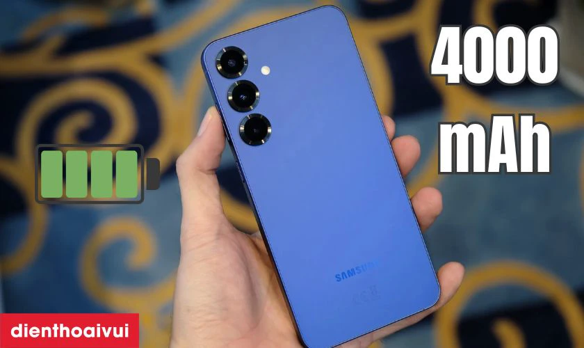 Pin 4000 mAh v&agrave; sạc nhanh th&ocirc;ng minh