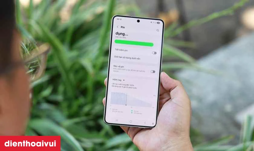 Pin 3.900 mAh tối ưu AI k&egrave;m sạc nhanh 25W