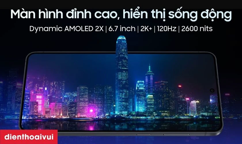 M&agrave;n h&igrave;nh Dynamic AMOLED 2X 6.7 inch hiển thị sắc n&eacute;t