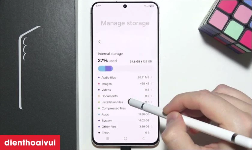 Bộ nhớ trong 128GB dung lượng lớn để bạn lưu trữ