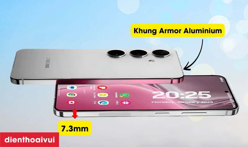 Galaxy S25+ được Samsung tinh chỉnh thiết kế so với thế hệ trước