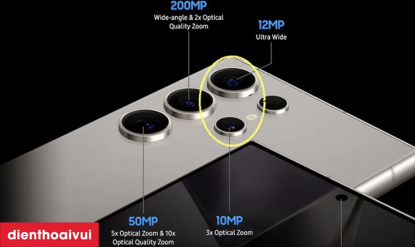 Camera 200MP c&ugrave;ng zoom 100x ấn tượng