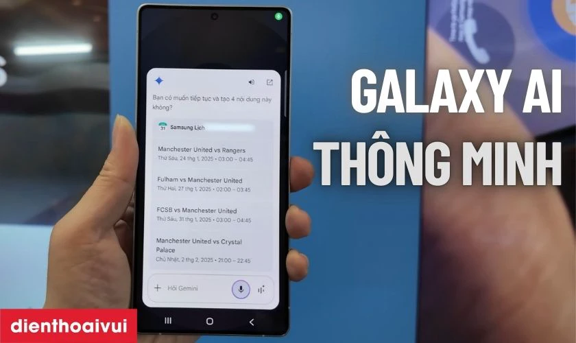 Galaxy AI tr&ecirc;n Samsung Galaxy S25 Ultra mang đến trải nghiệm th&ocirc;ng minh