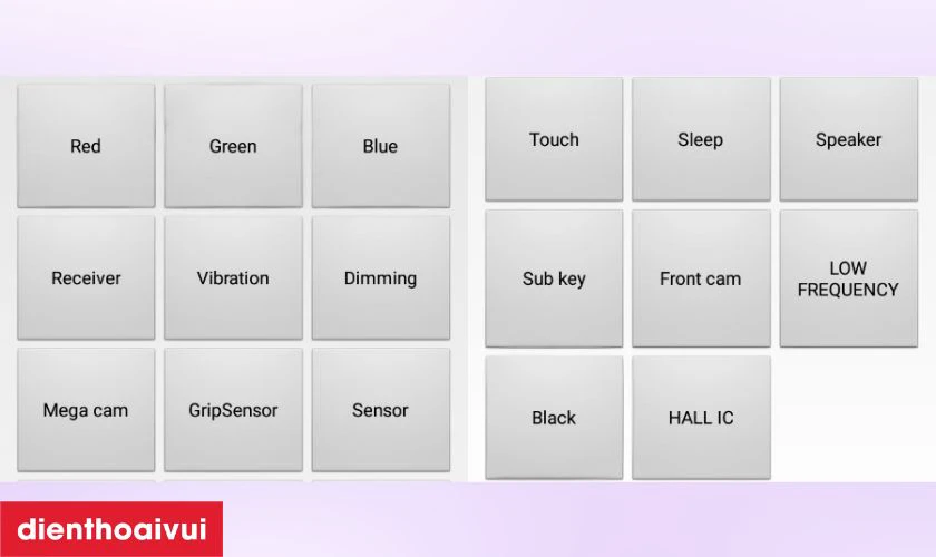 Kiểm tra phần cứng m&aacute;y qua lệnh *#0*#