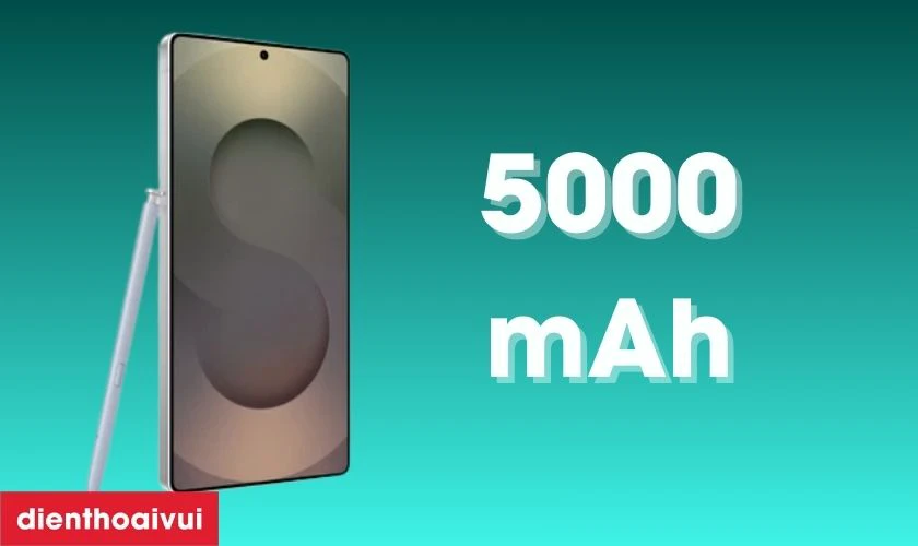 Samsung Galaxy S25 Ultra trang bị viên pin 5000 mAh