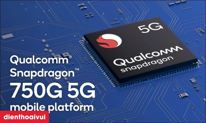 Hiệu năng mạnh nhờ trang bị bộ vi xử lý Qualcomm SM7225 Snapdragon 750G 5G (8 nm)