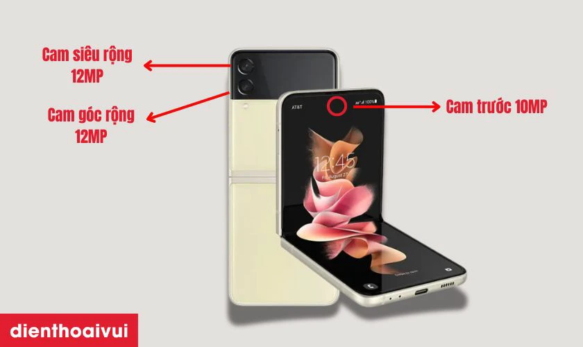 Galaxy Z Flip 3 có trang bị hệ thống camera kép
