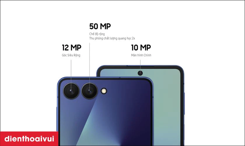 Camera 50MP chống rung quang học chụp đ&ecirc;m ấn tượng