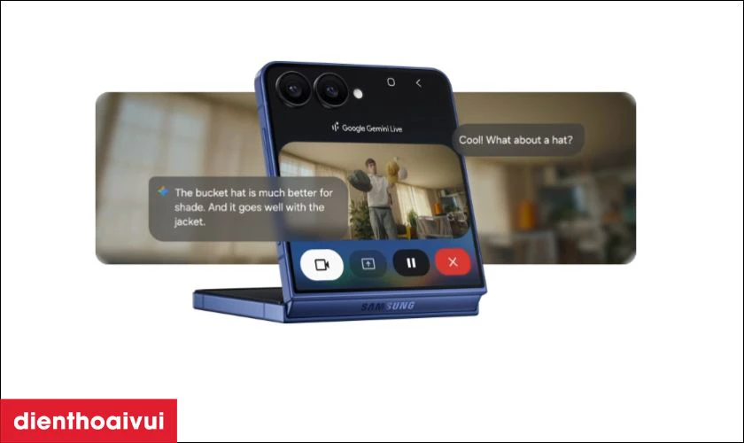 Samsung Galaxy Z Flip7 5G được t&iacute;ch hợp nhiều t&iacute;nh năng AI th&ocirc;ng minh