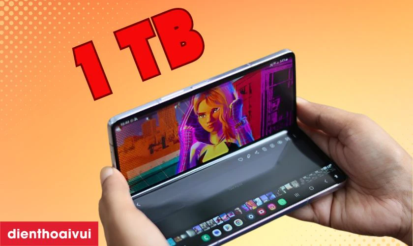 Samsung Galaxy Z Fold 6 5G 1TB sở hữu bộ nhớ lớn