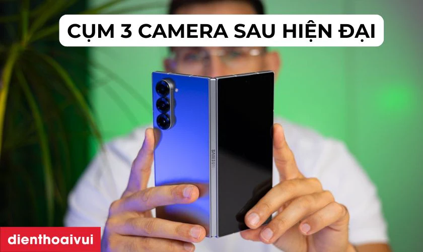 Samsung Galaxy Z Fold6 5G sở hữu cụm camera hiện đại
