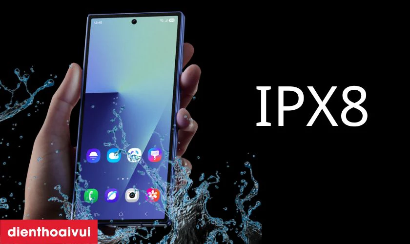 Cảm biến v&acirc;n tay cạnh b&ecirc;n, nhận diện khu&ocirc;n mặt, chuẩn kh&aacute;ng nước IPX8
