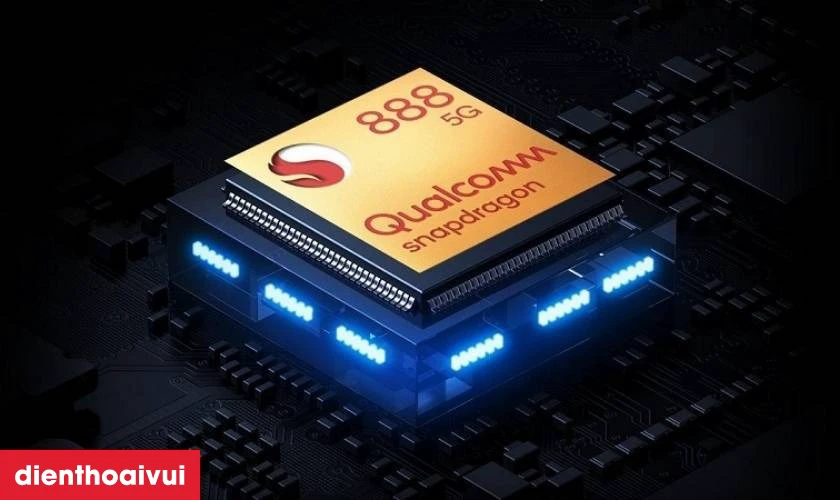 Chip Snapdragon 888 mang lại hiệu suất mạnh mẽ