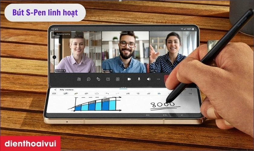 S-Pen linh hoạt từng nét vẽ