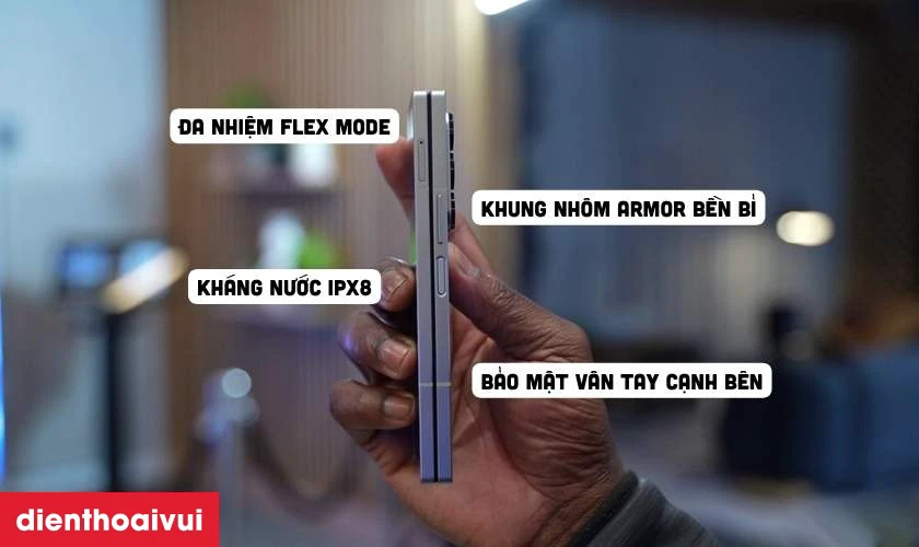 Đa nhiệm Flex Mode v&agrave; Khung nh&ocirc;m Armor bền bỉ