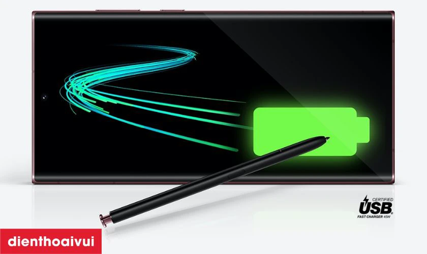 Dung lượng pin bất chấp ng&agrave;y đ&ecirc;m Samsung S22 Ultra