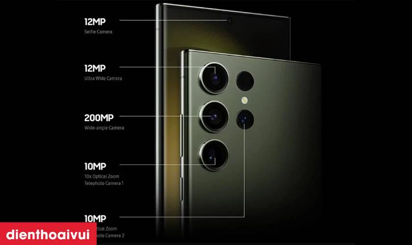 Hệ thống camera đỉnh cao l&ecirc;n đến 200MP