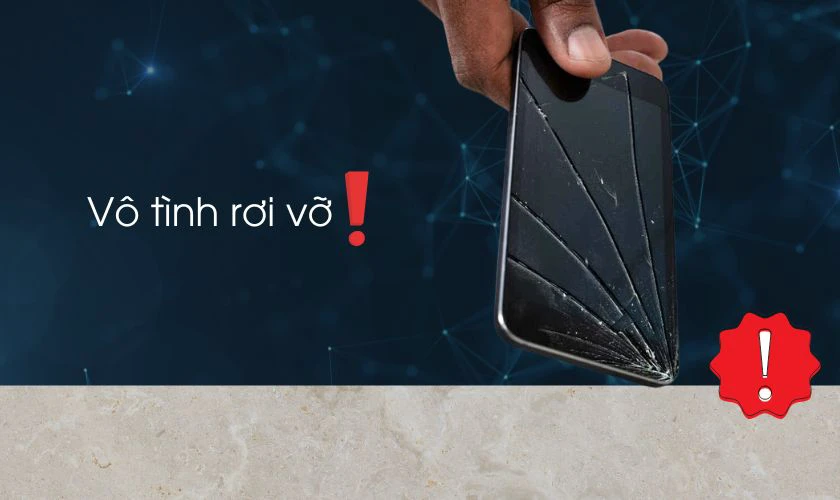 Vô tình rơi vỡ dẫn đến hư hỏng Samsung S8