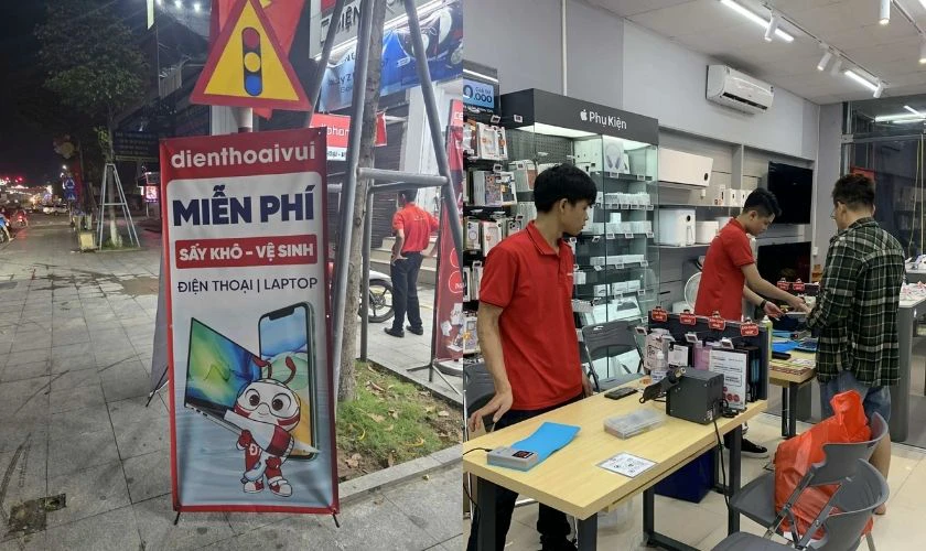 Sấy nước miễn phí tại CellphoneS Thái Nguyên