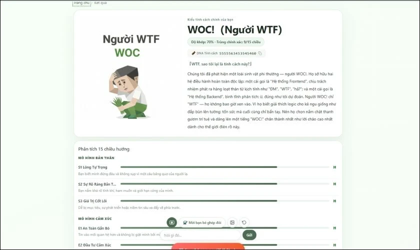 Lưu ý khi làm bài trắc nghiệm SBTI Test