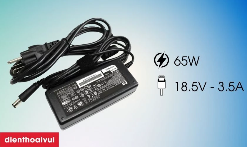 Thông số kỹ thuật sạc HP 18.5V 3.5A 65W - Đầu đạn NQ
