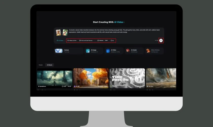 Sau đó nhấn Tạo để hệ thống dựng video hoàn chỉnh