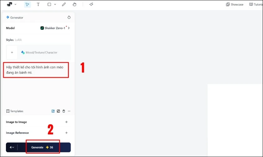 Sau đó nhấn nút Generate