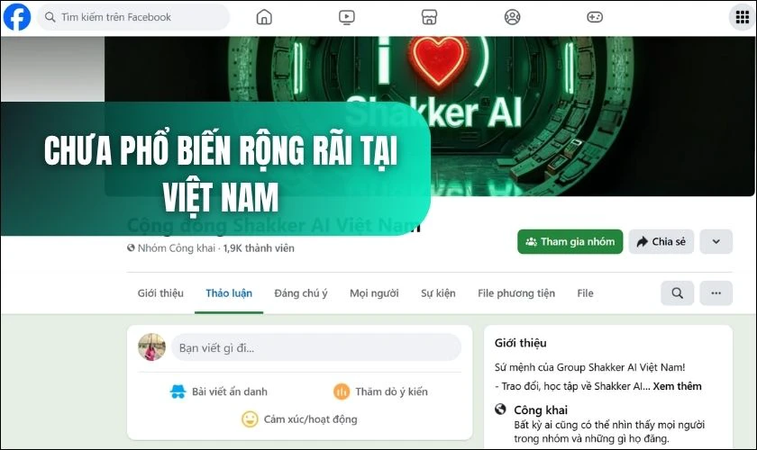 Chưa phổ biến rộng rãi tại Việt Nam