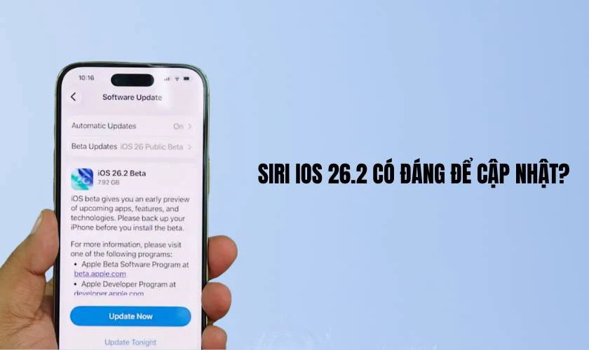 Siri iOS 26.2 có đáng để cập nhật?