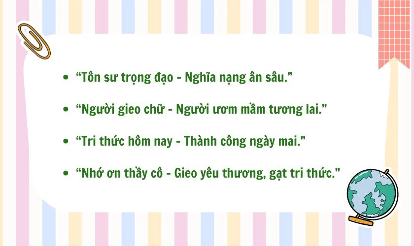 Slogan 20/11 ngắn gọn, ý nghĩa 2025