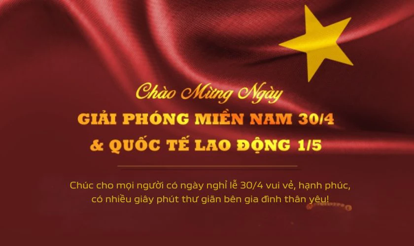 Slogan 30/4 1/5 cho tập thể bày tỏ cảm xúc tự hào
