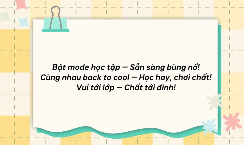 Slogan Back to School 2025 hay, ý nghĩa