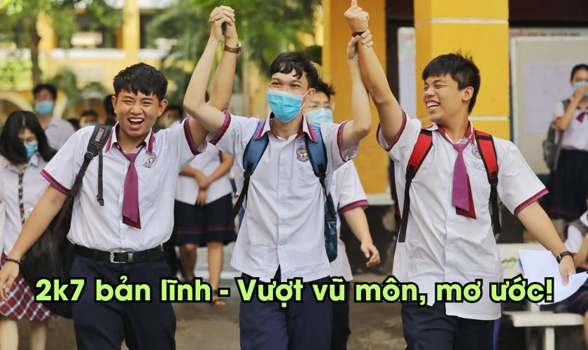 Khẩu hiệu tiếp sức mùa thi 2025 cho sĩ tử 2k7