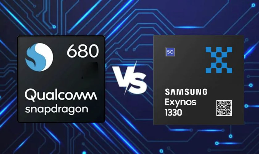 Exynos 1330 có hiệu suất vượt trội, cao hơn rõ rệt so với đối thủ nhà Qualcomm