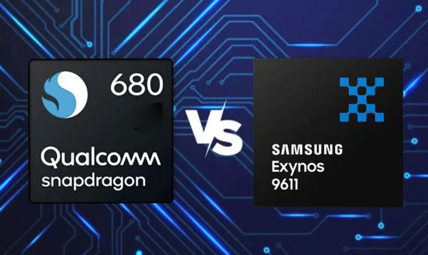 Exynos 9611 và Snapdragon 680 có khả năng hiển thị, xử lý đồ họa ngang nhau