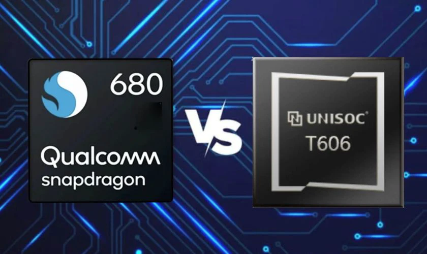 So với con chip nhà Qualcomm, Unisoc T606 có hiệu năng thấp hơn khá rõ rệt